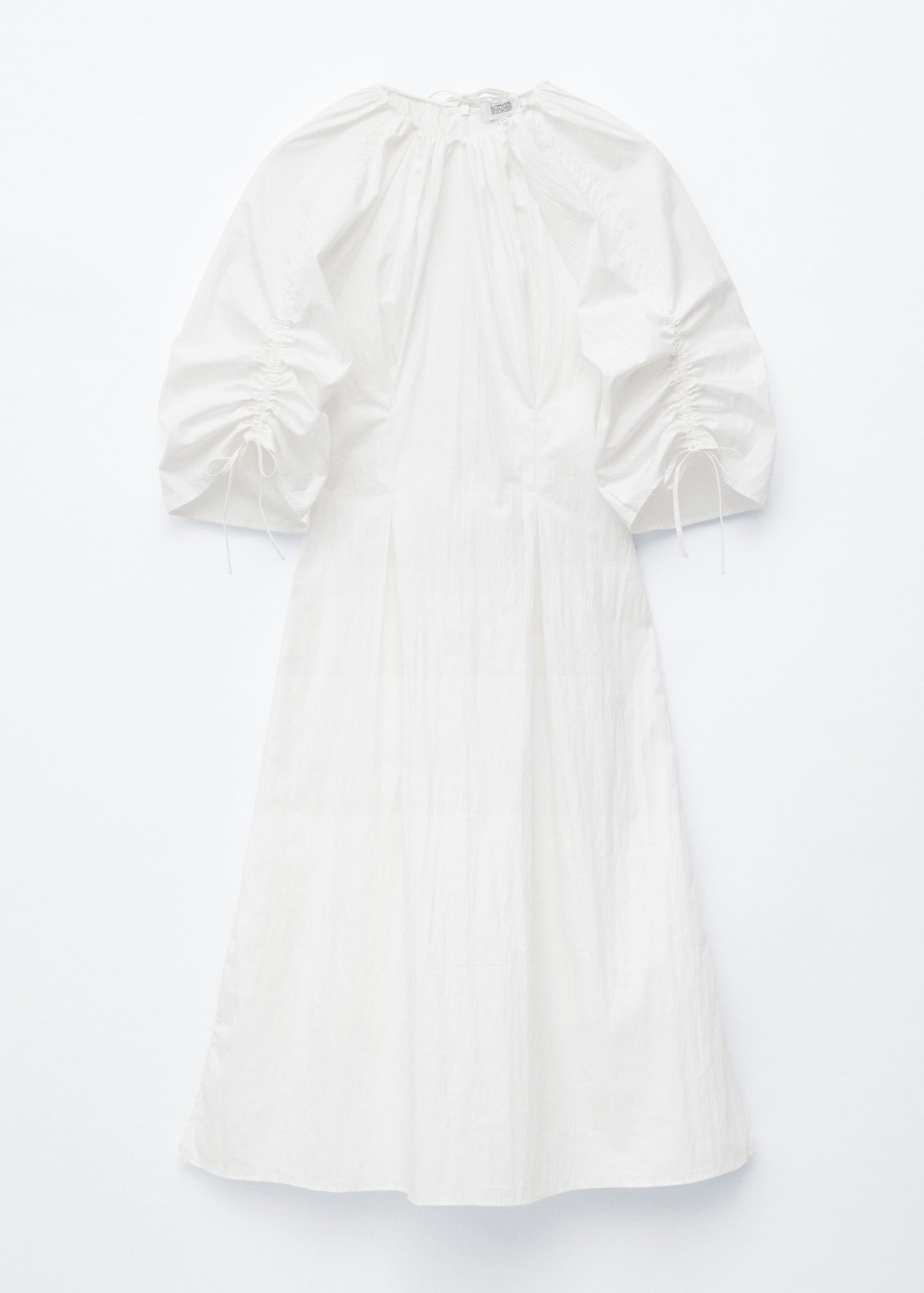 Sculptural Drawstring Midi Dress