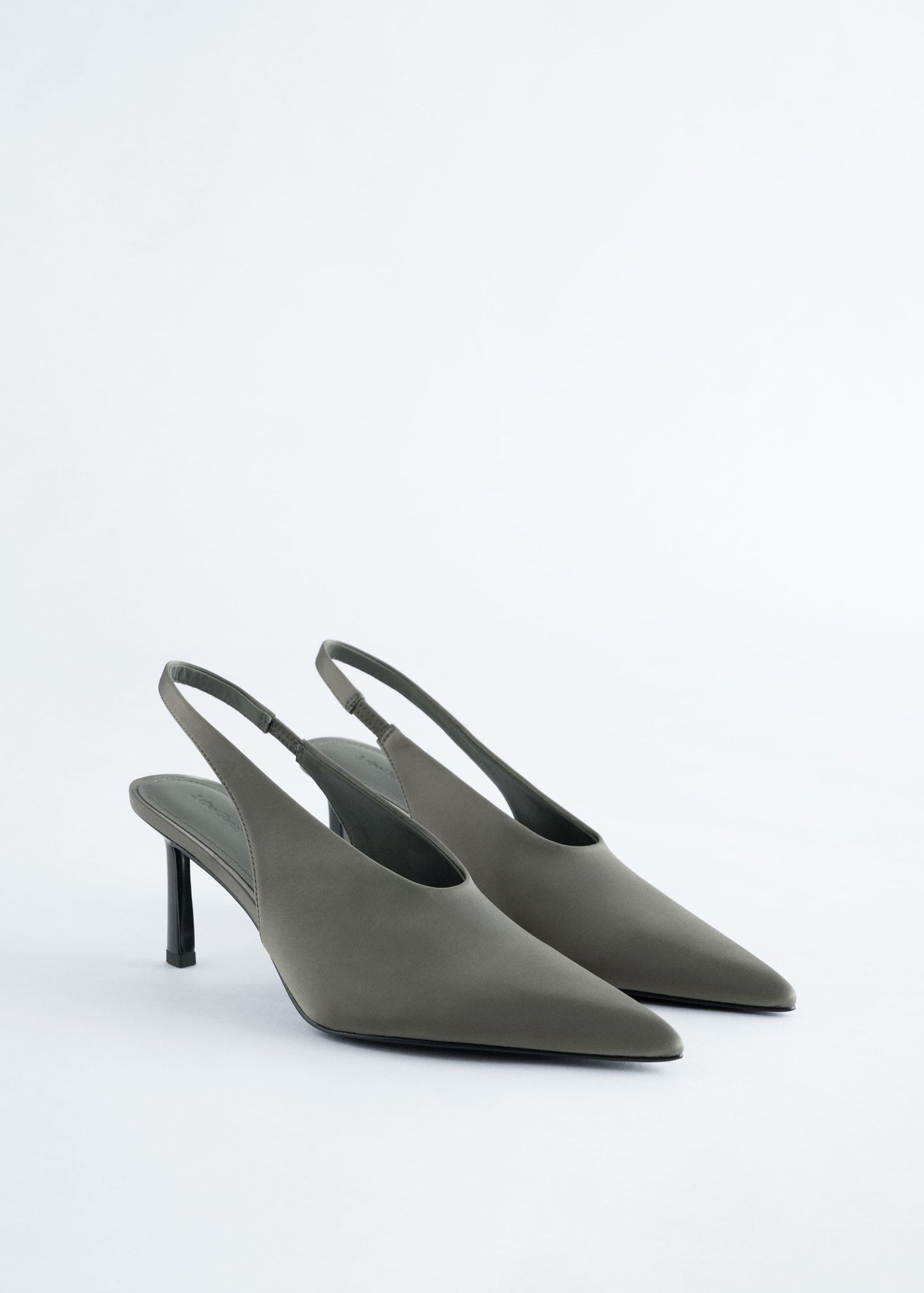 Satin Slingback Pumps