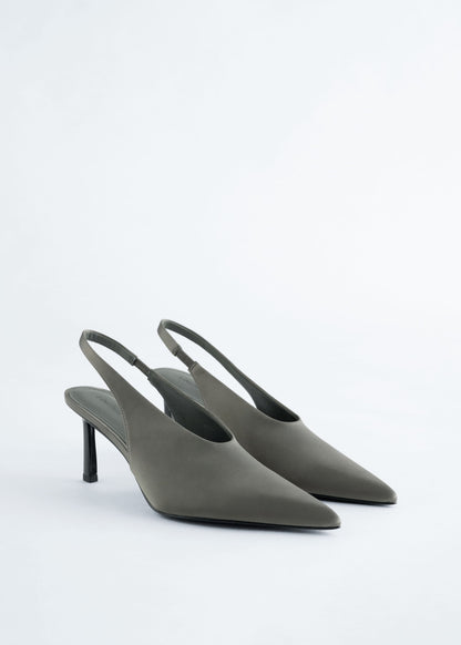 Satin Slingback Pumps