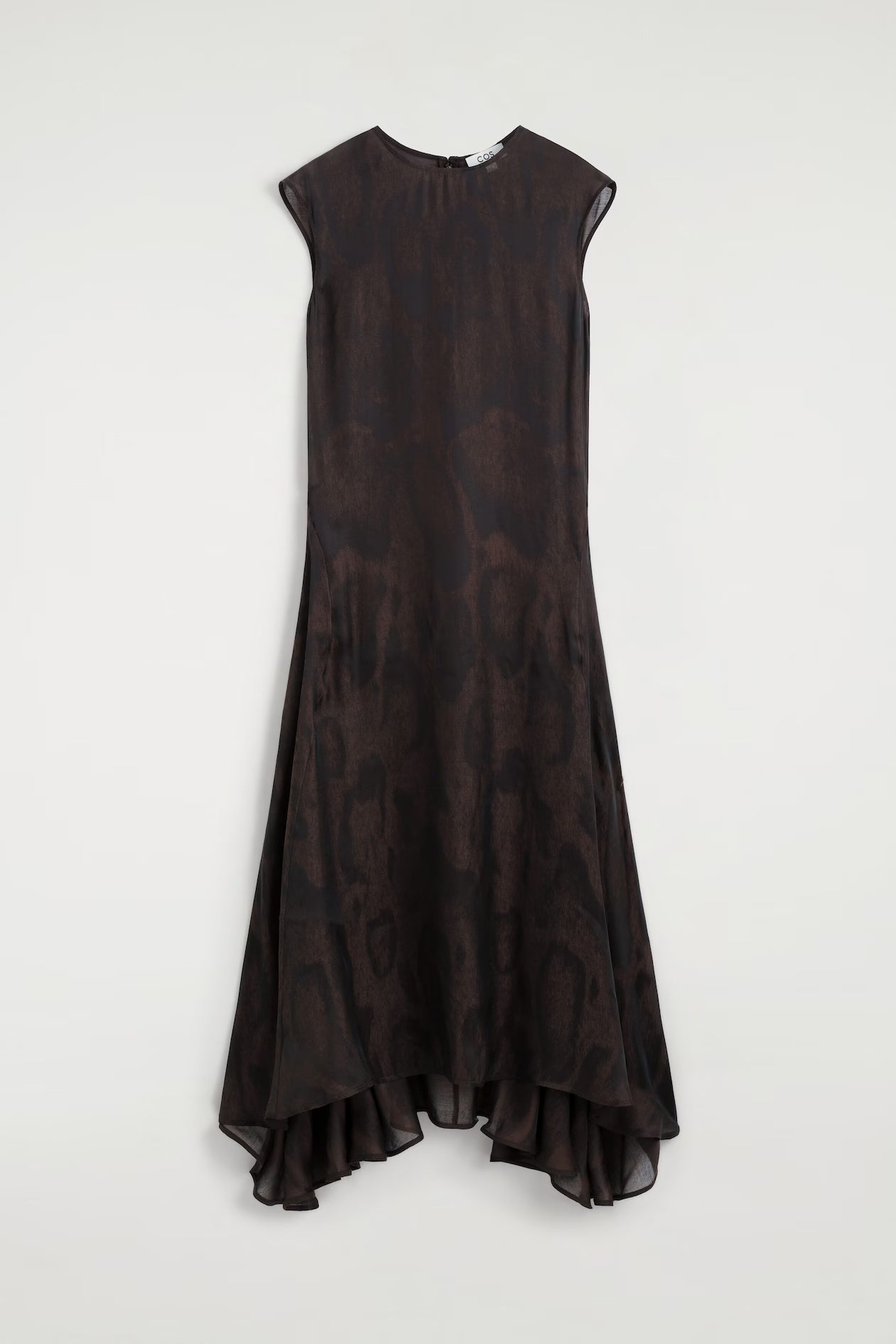 Animal-jacquard midi dress