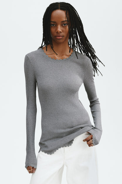 Glittery viscose top