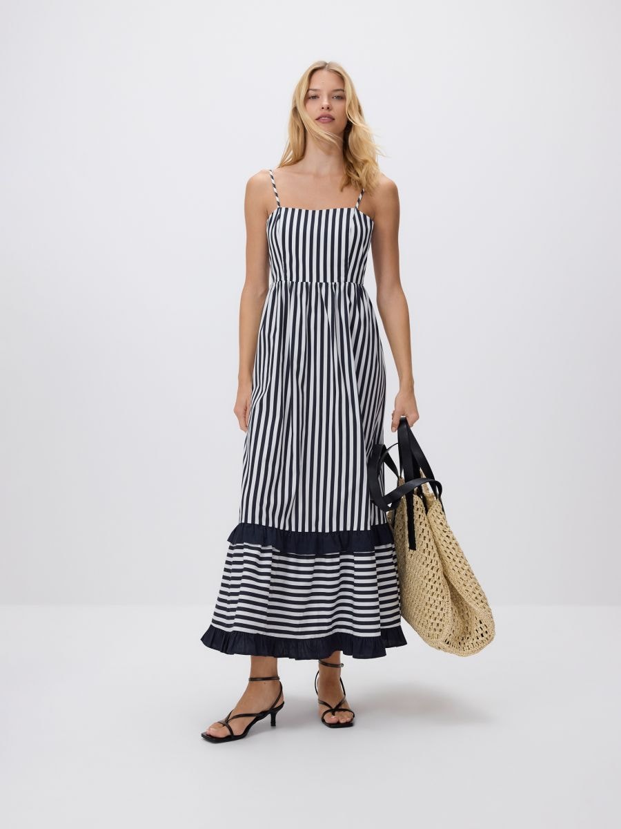 Striped maxi skirt dress