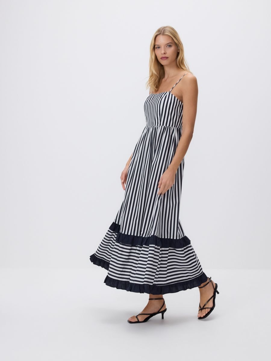 Striped maxi skirt dress