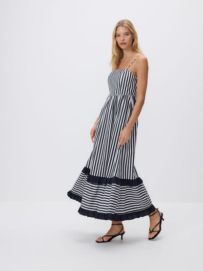 Striped maxi skirt dress