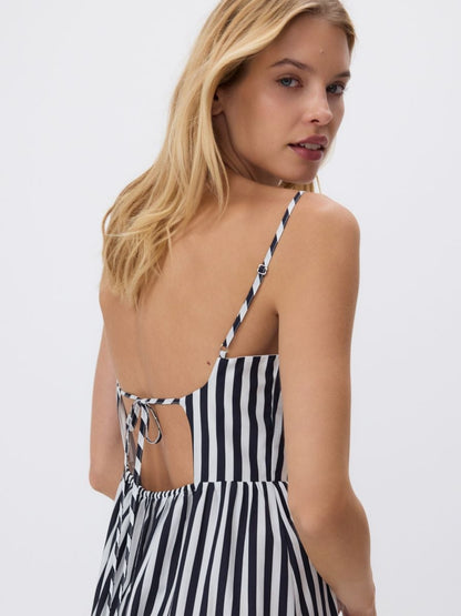 Striped maxi skirt dress