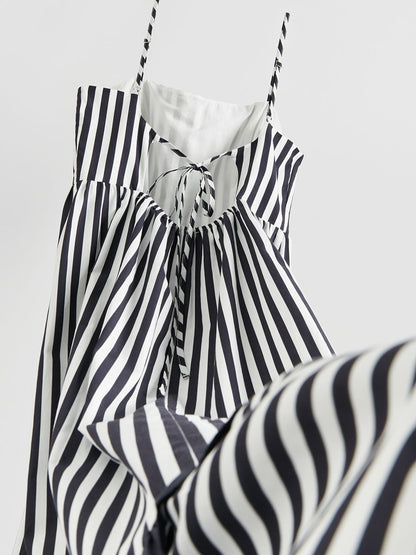 Striped maxi skirt dress