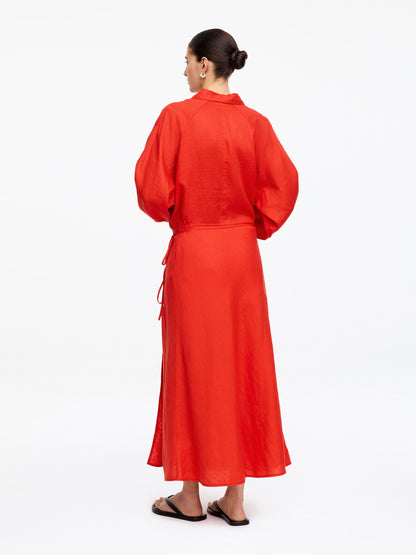 Linen Wrap Skirt