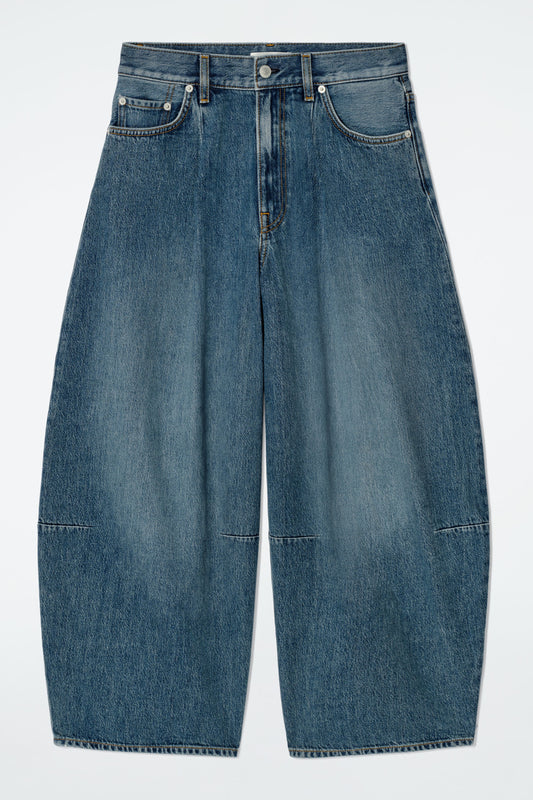 Twine Barrel-Leg Jeans