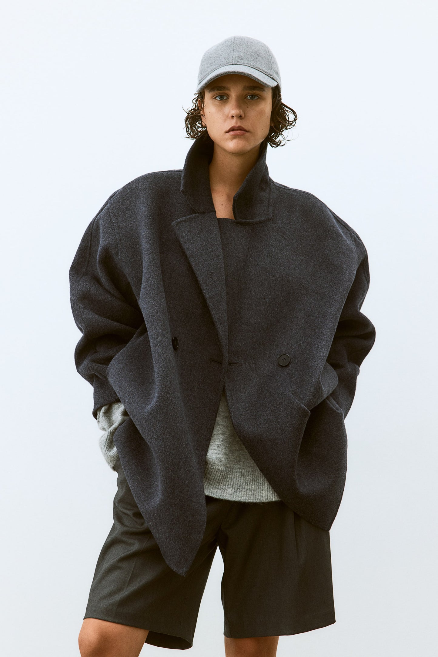 Wool-blend coat