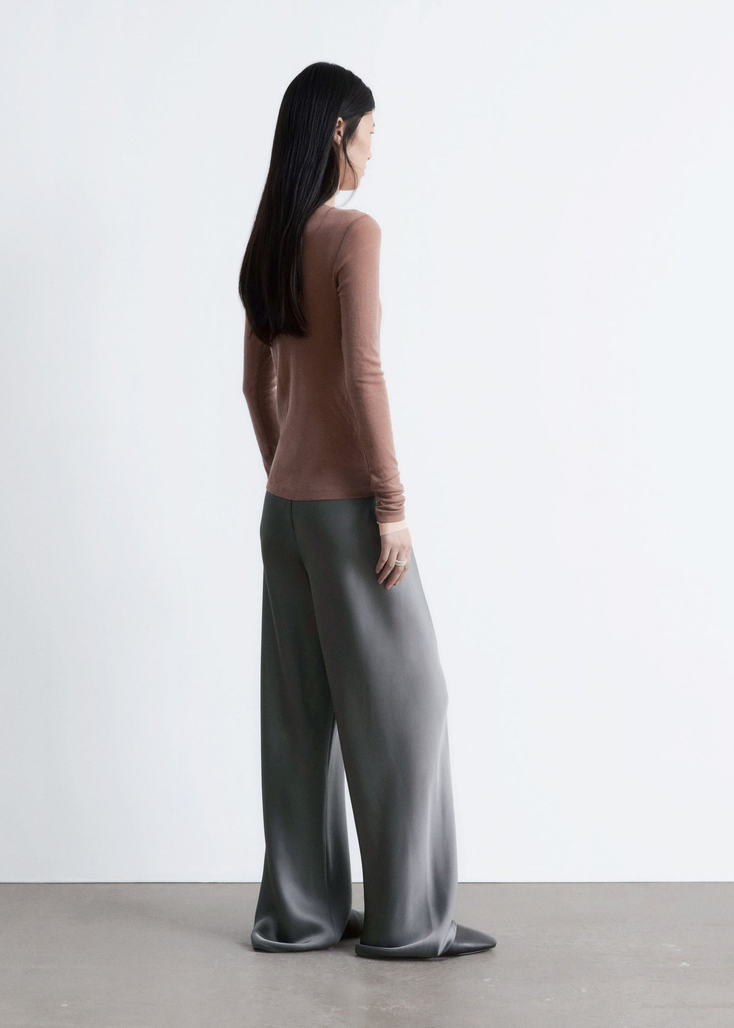 Drawstring Satin Trousers
