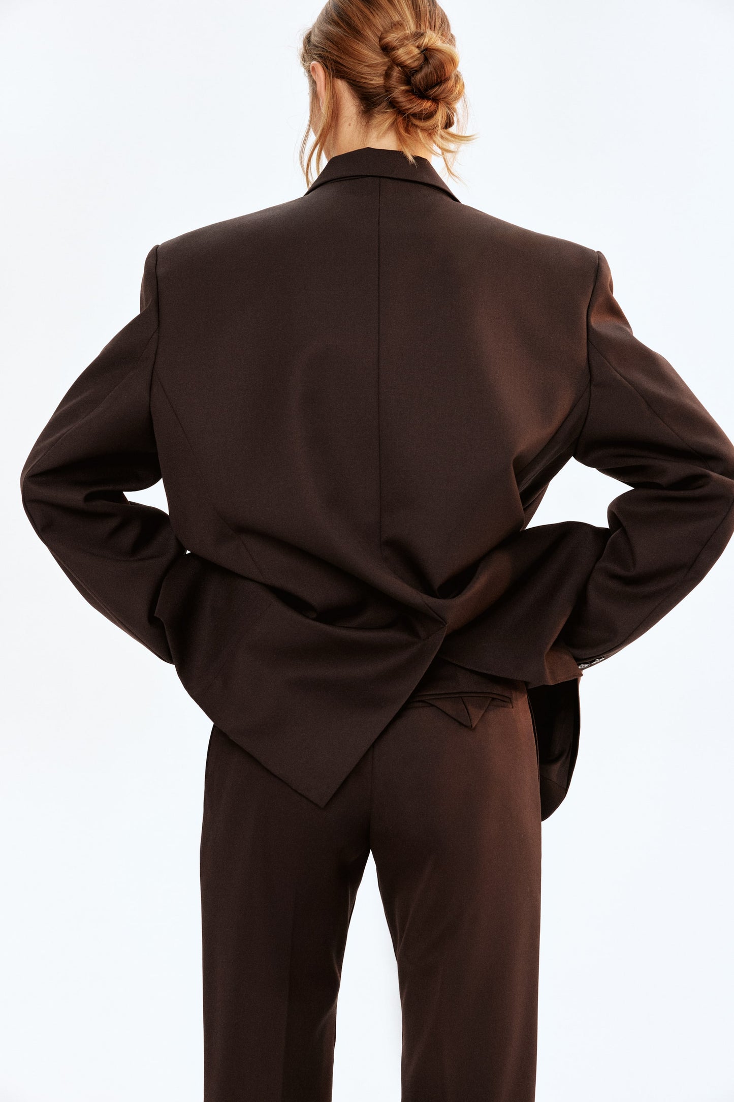 Wool-blend trousers