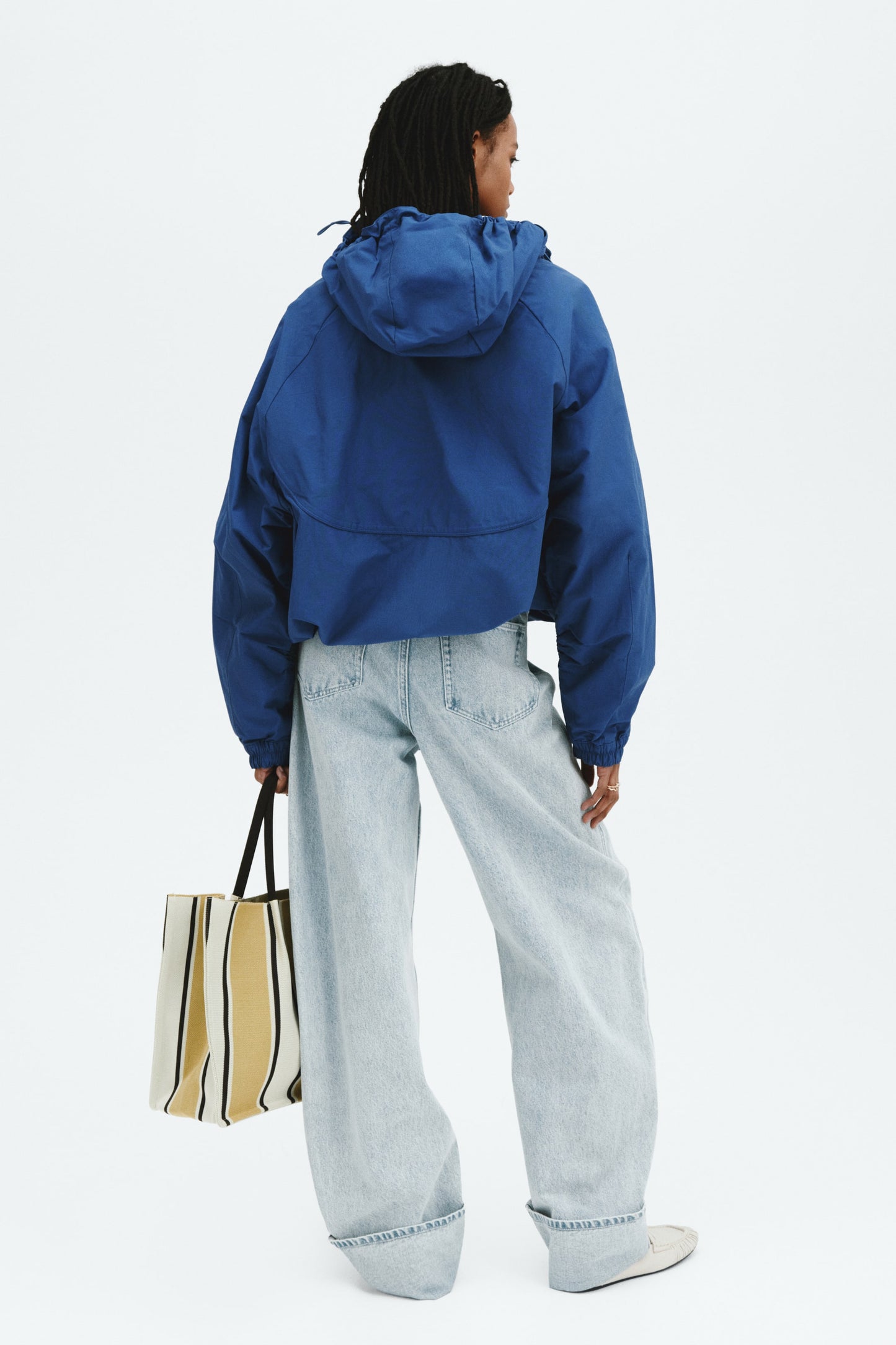 Hooded windbreaker
