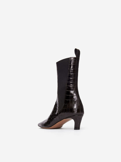 Square-Toe Ankle Boots