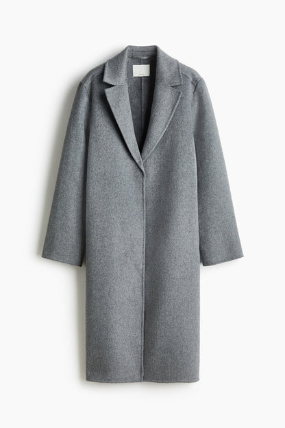 Handmade wool-blend coat