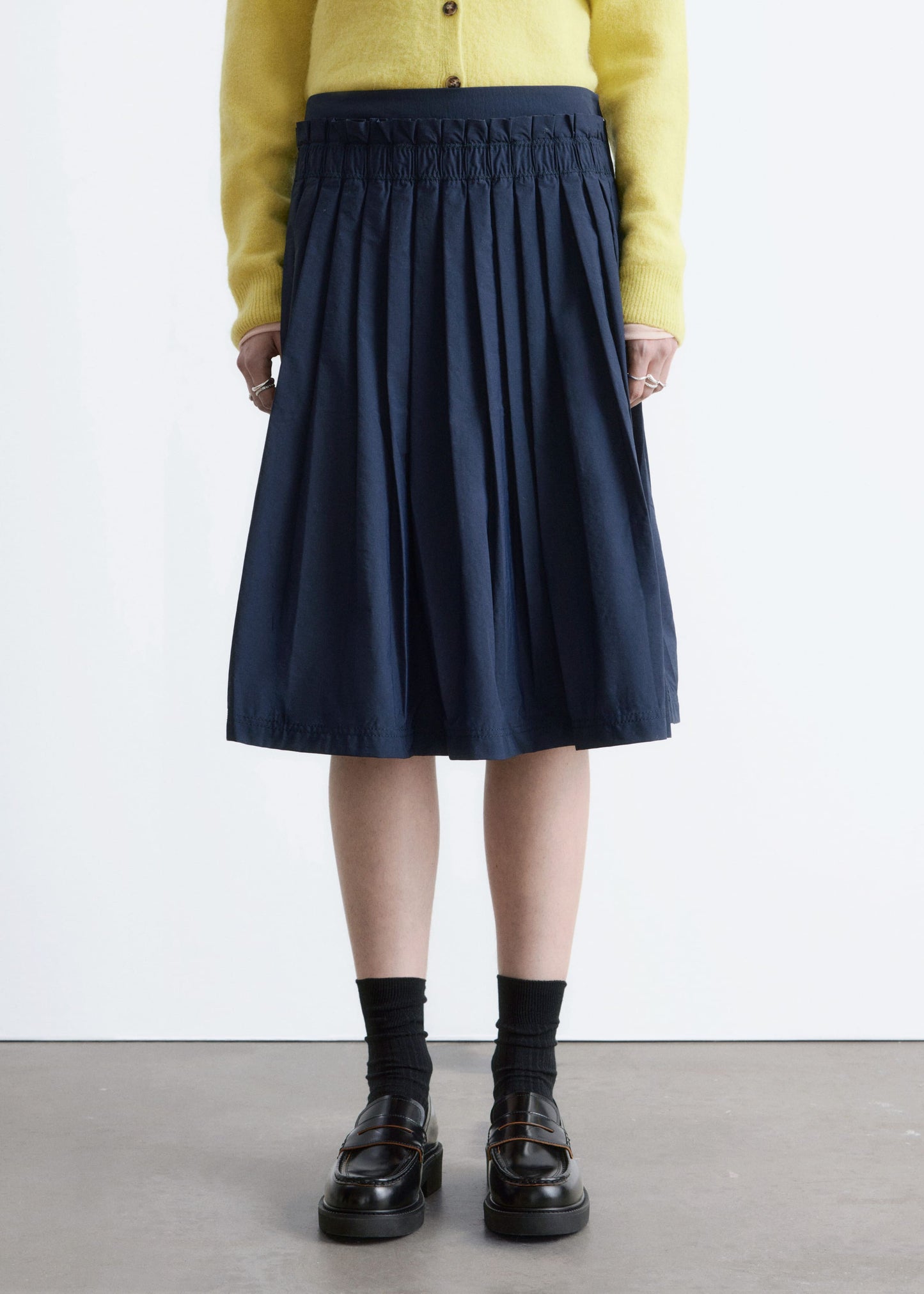 Pleated Midi Skirt