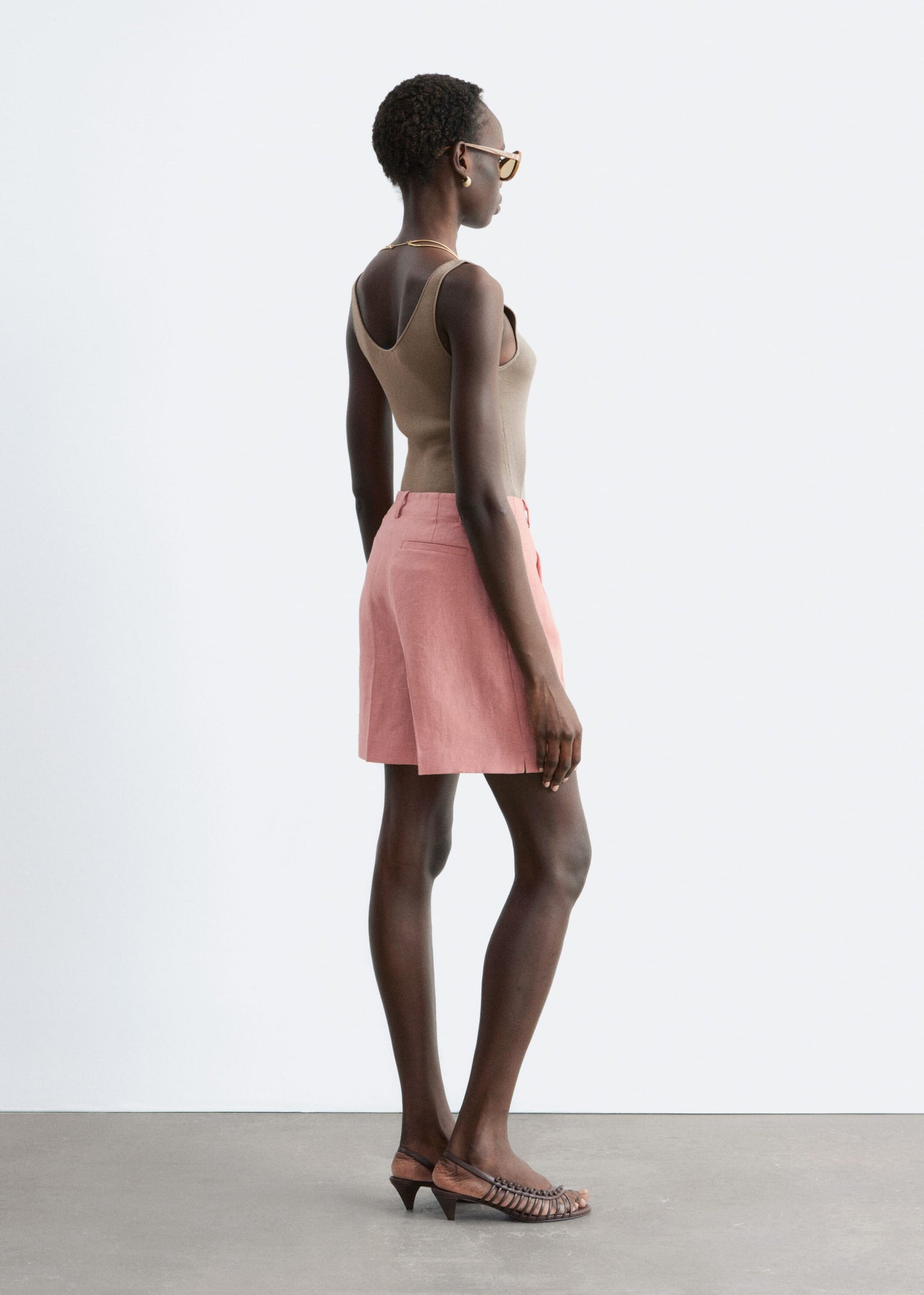 Tailored Linen Shorts
