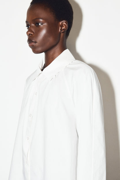 Gathered Pima Cotton Shirt
