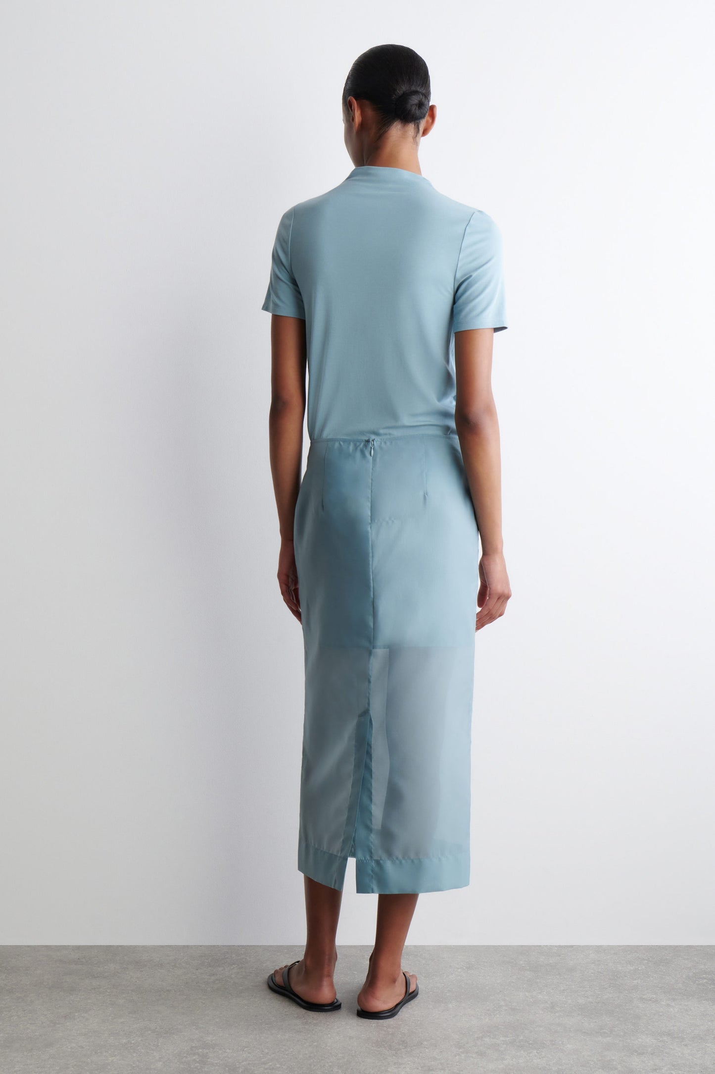Sheer Column Skirt
