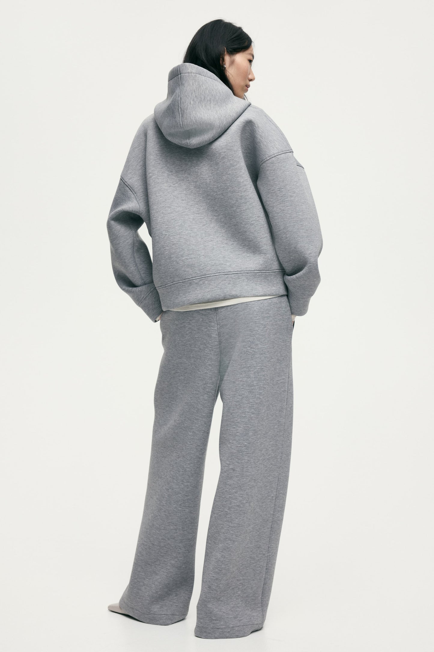 Scuba zip-through hoodie