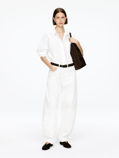 Leather-Suede Tote Bag