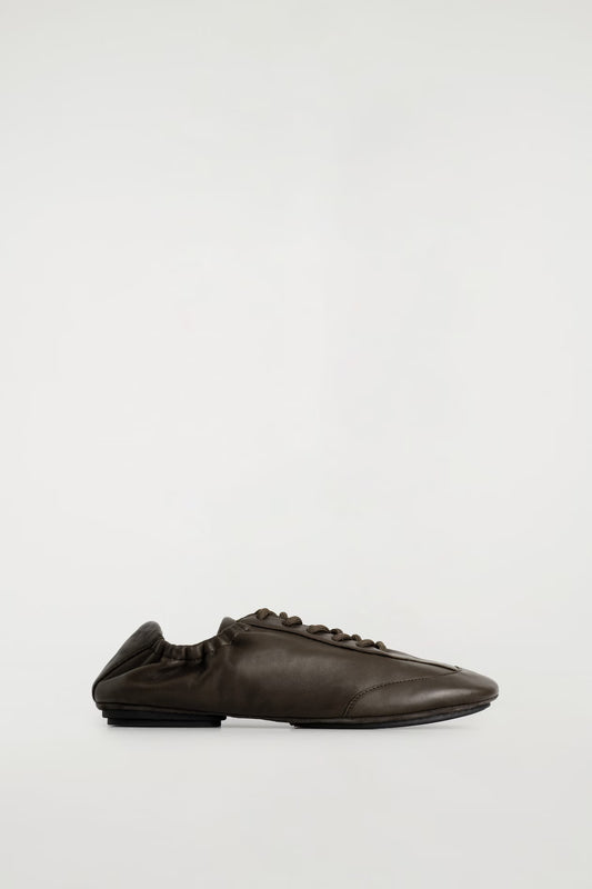 Leather Ballet Trainers