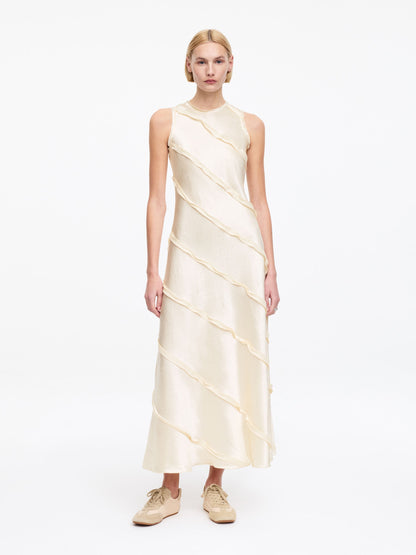 Frill Satin Dress