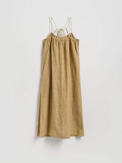Striped linen dress