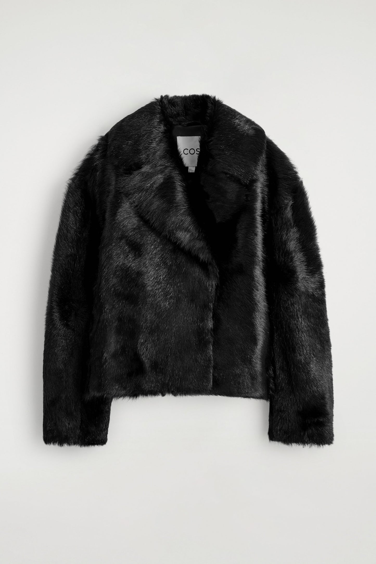 Collared Pony Hair Leather Jacket