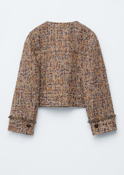 Cropped Bouclé Jacket