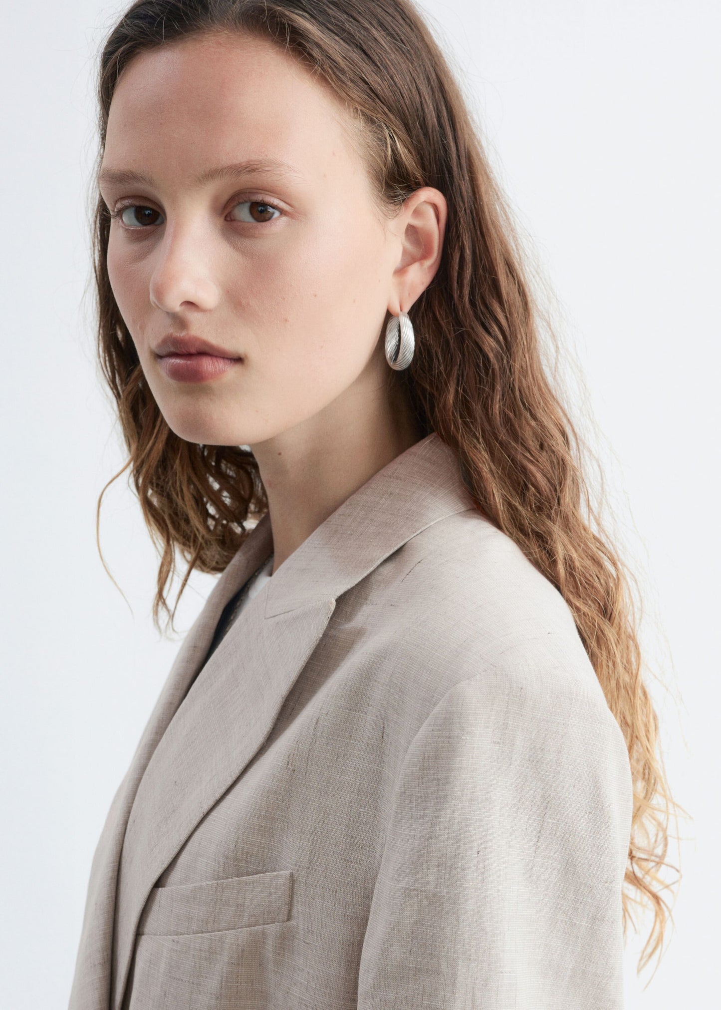 Relaxed Cotton-Linen Blazer