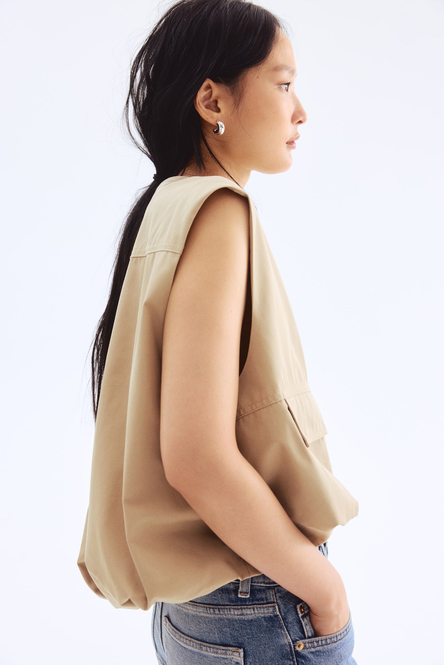 Bubble-hem gilet