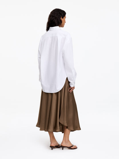 Wide Drawstring Skirt