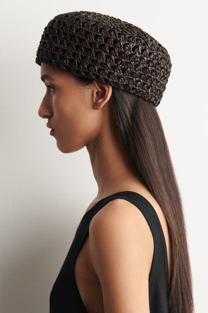 Raffia beret