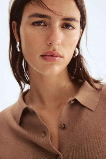 Collared cardigan
