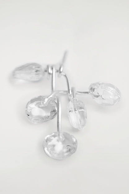 Mismatched Cascading Glass Earrings