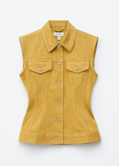 Fitted Denim Vest