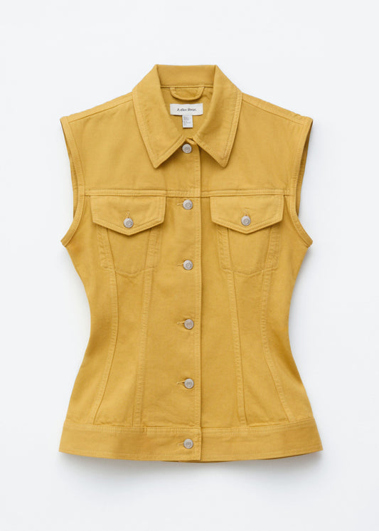 Fitted Denim Vest