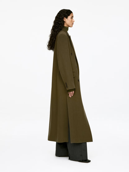 Tailored Wool-Blend Coat