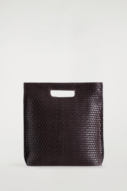 Folio Hand-Woven Leather Bag