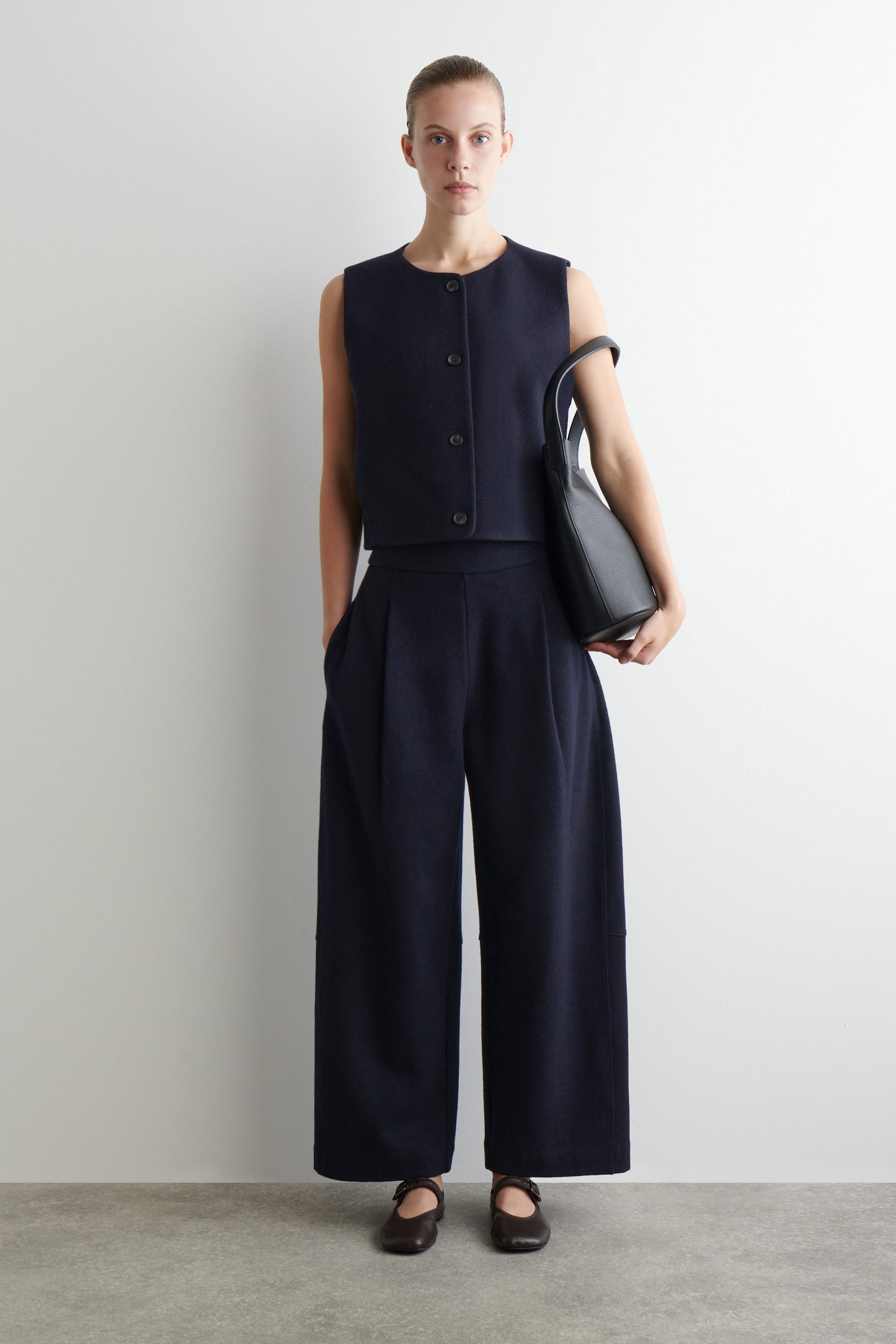 Boiled Merino Wool Waistcoat