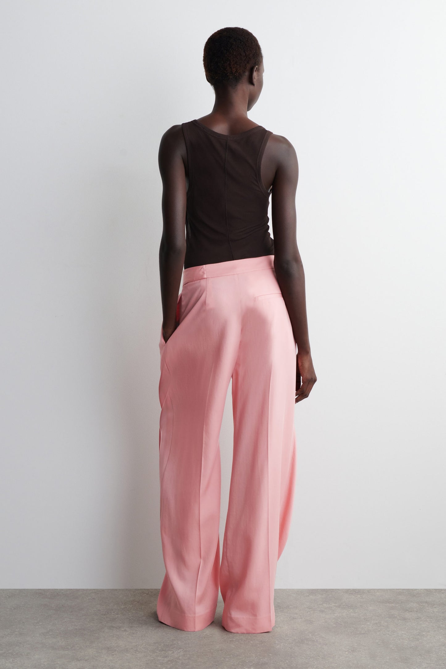 Fluid Wrap-Front Trousers
