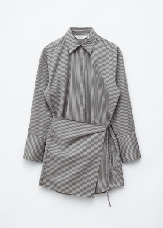 Wrap Shirt Mini Dress