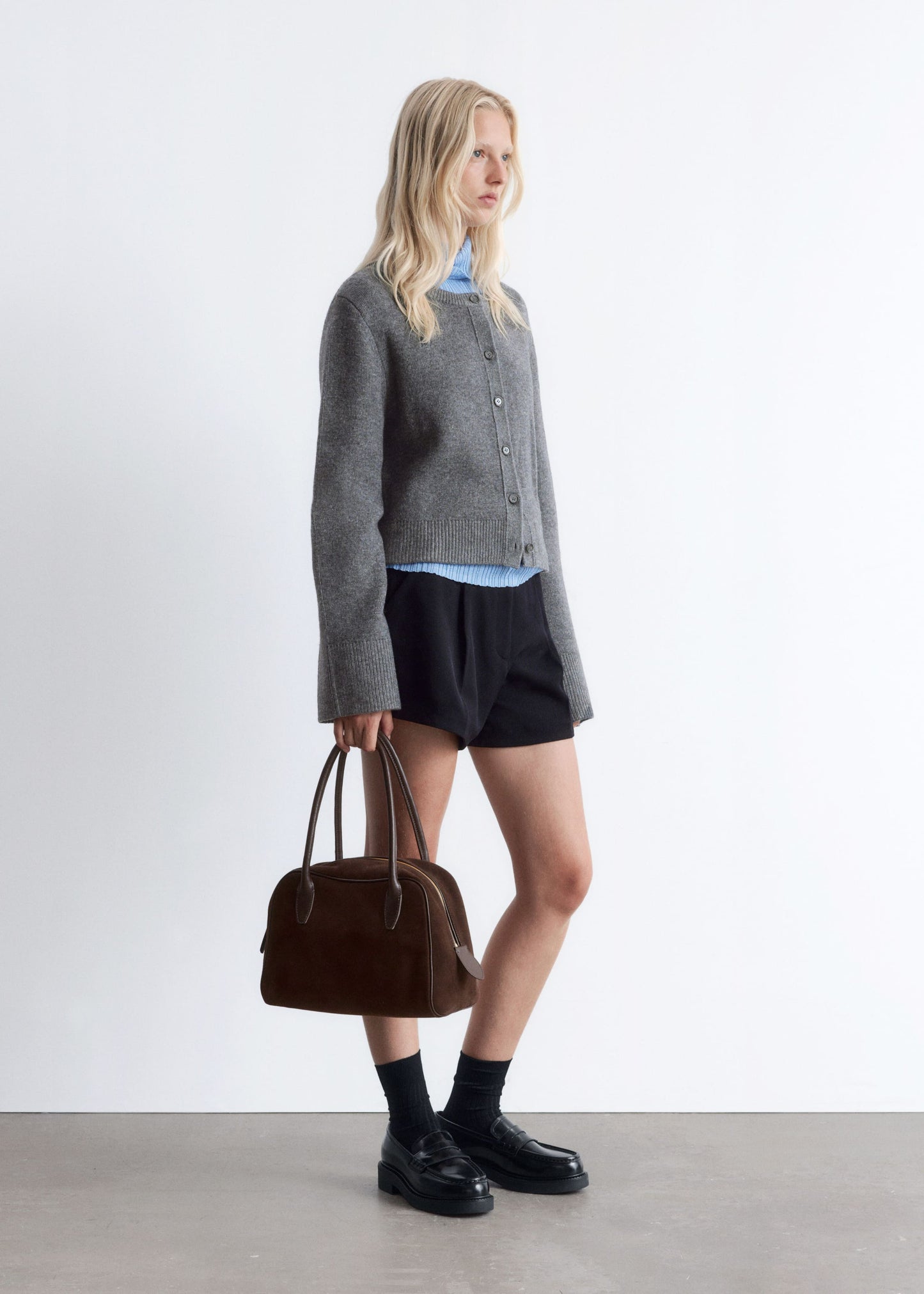 Cropped Boxy Cardigan
