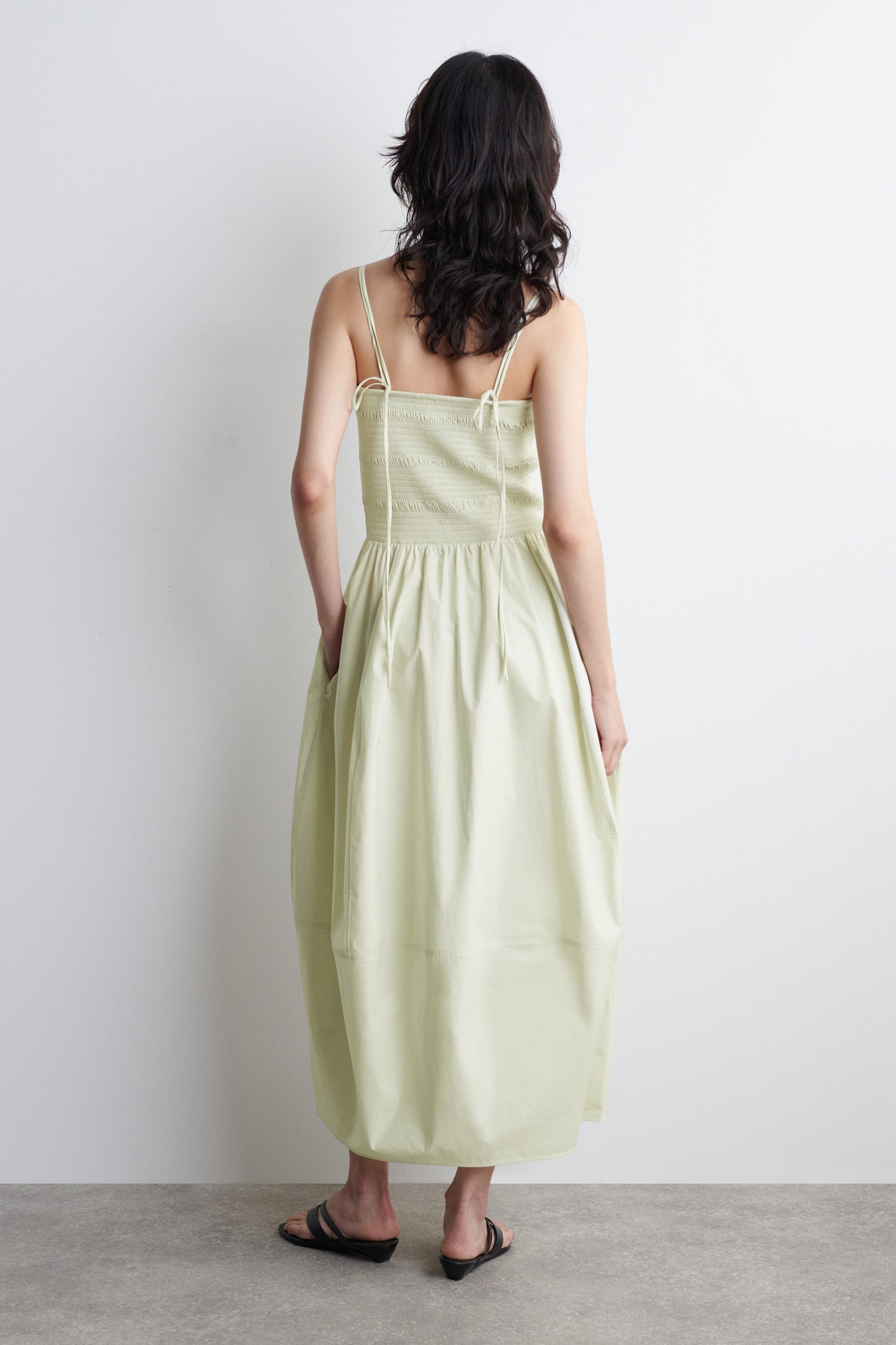 Smocked Midi Dress