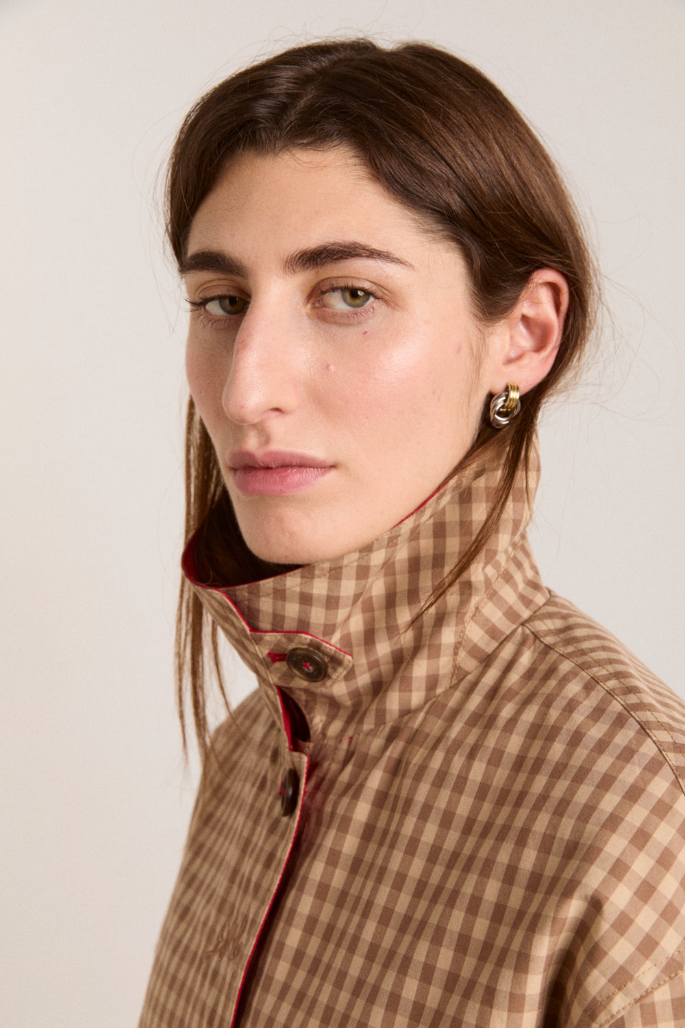 Anja reversible shower-proof trench