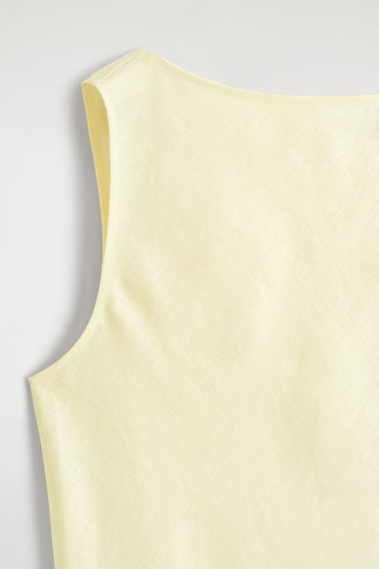 Tailored linen mini dress