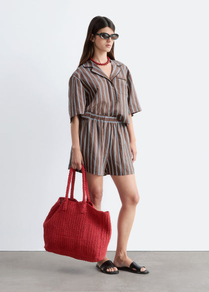 Voluminous Boxer-Style Shorts