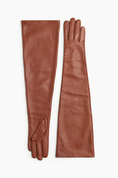 Long leather gloves