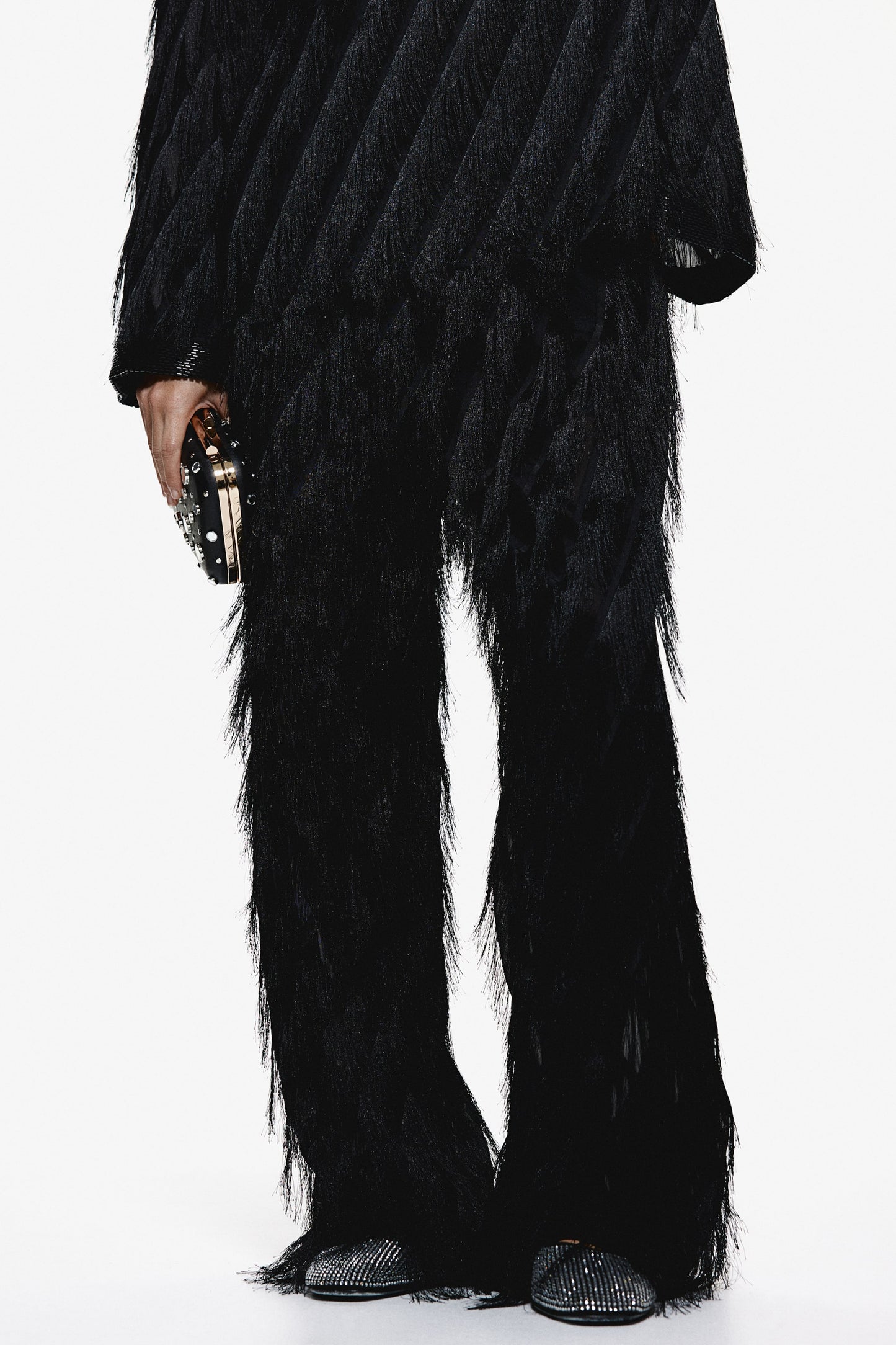 Fringed trousers