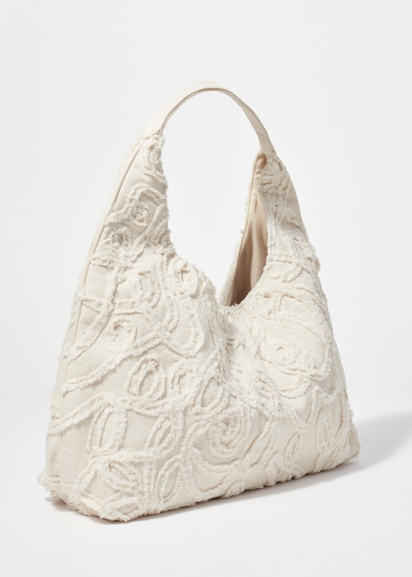 Small Appliquéd Denim Tote Bag